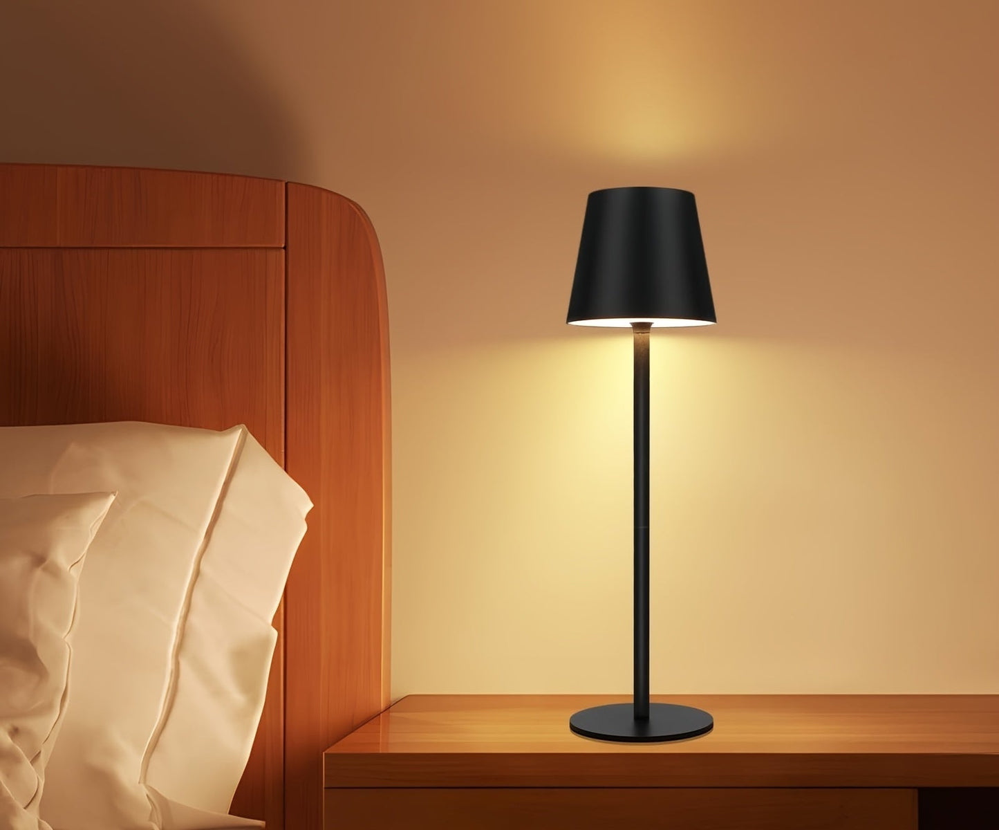 2 Pack Rechargeable Touch Control Wireless LED Table Lamps