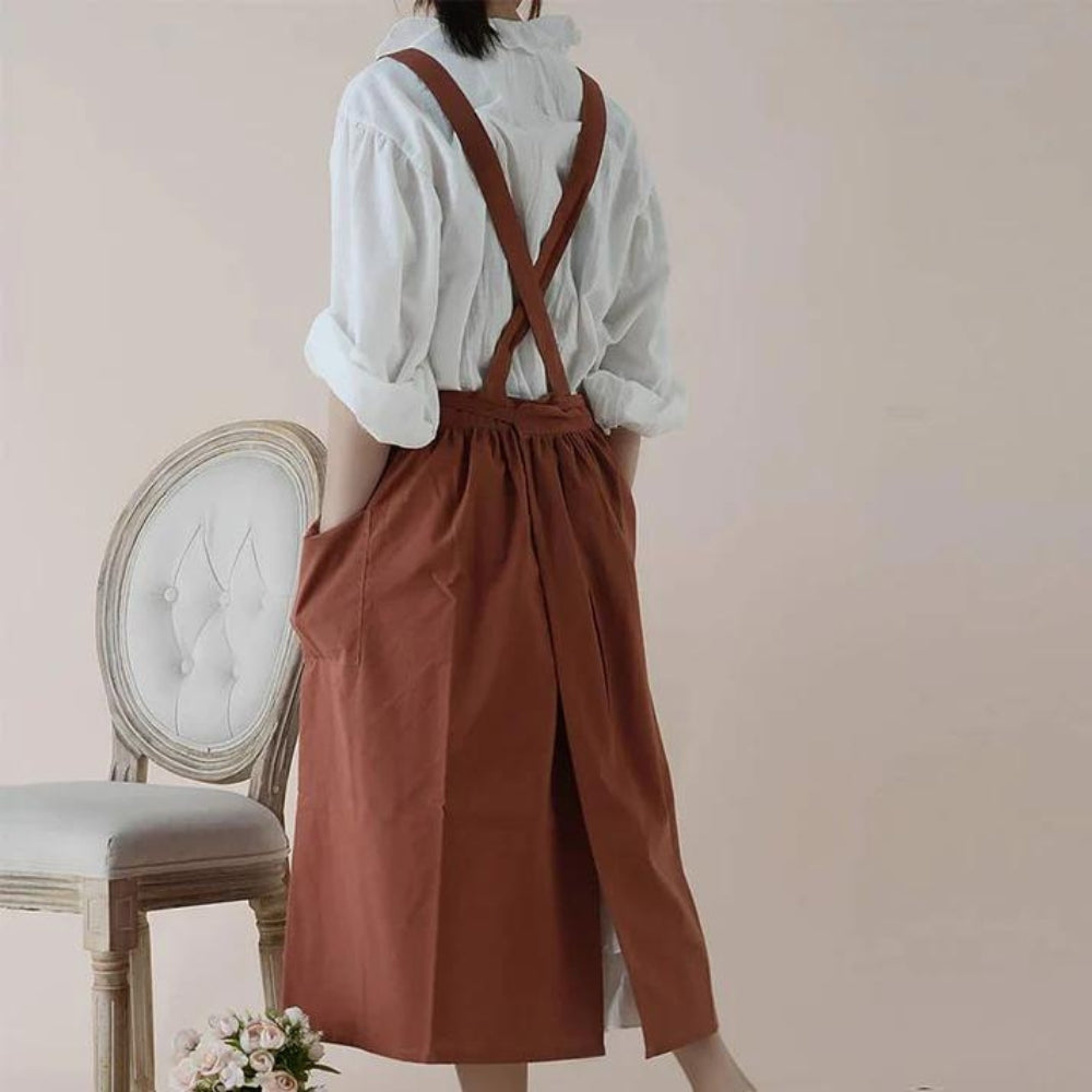 Vielseitige Baumwollschürze mit Taschen