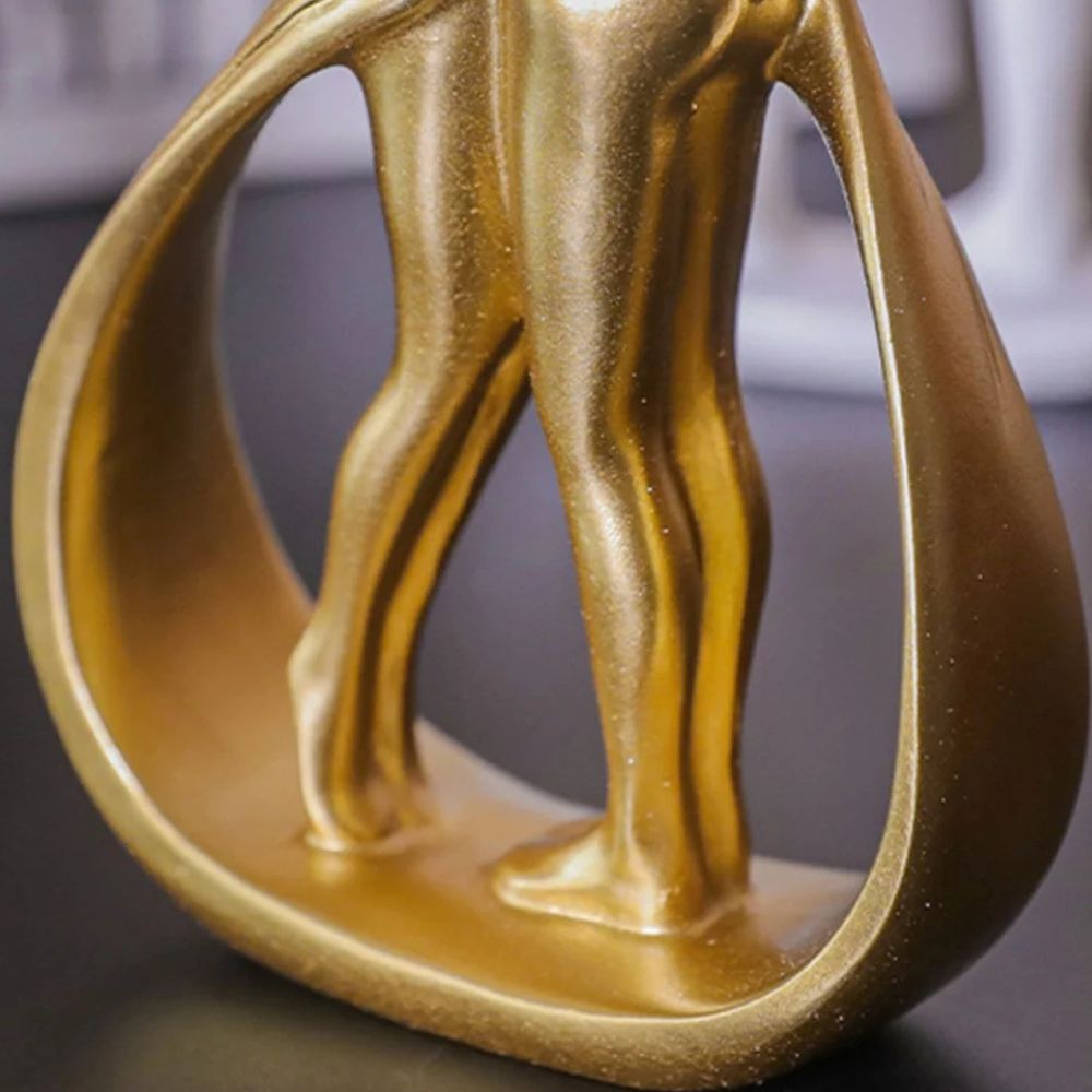 Figurine romantique en résine représentant un couple - Cadeau idéal pour la décoration intérieure