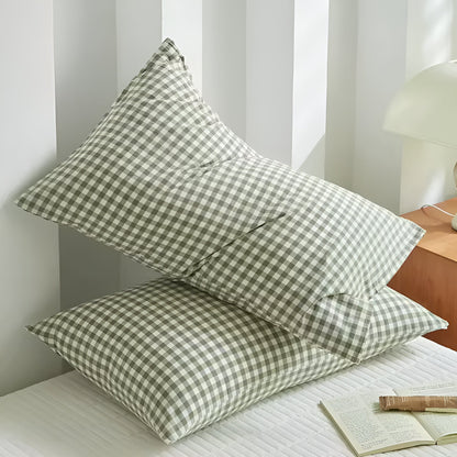 Cozy Soft Plaid Checkered Pillowcases for Bedroom Decor