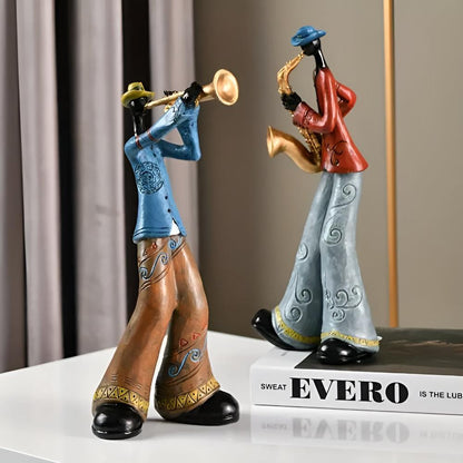 Figurine en résine de groupe de jazz - Décoration musicale pour les amateurs de jazz