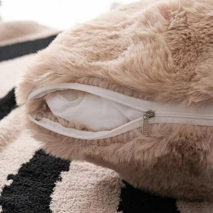 Konijnen Faux Bont Kussenhoes