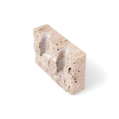 Bougeoir élégant en pierre pour la décoration intérieure - Design à l'éclat intemporel