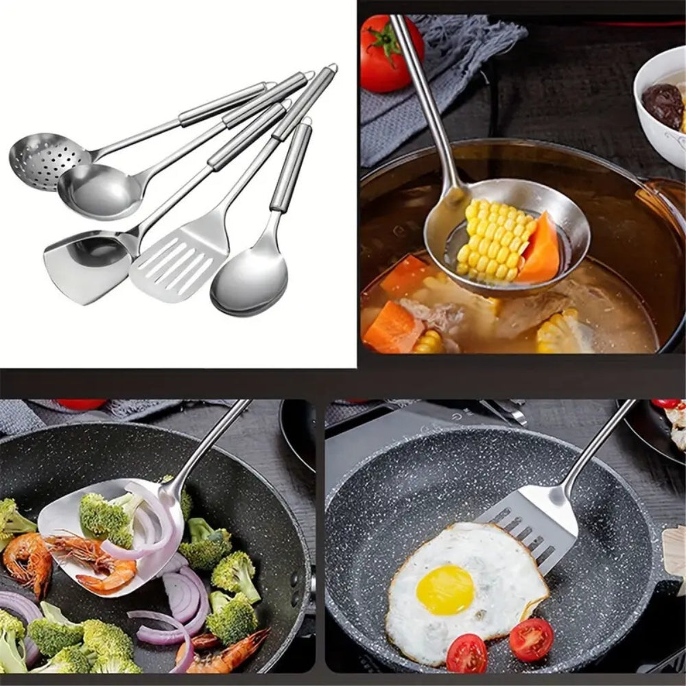 Edelstahl Kochutensilien | 5-teiliges Set