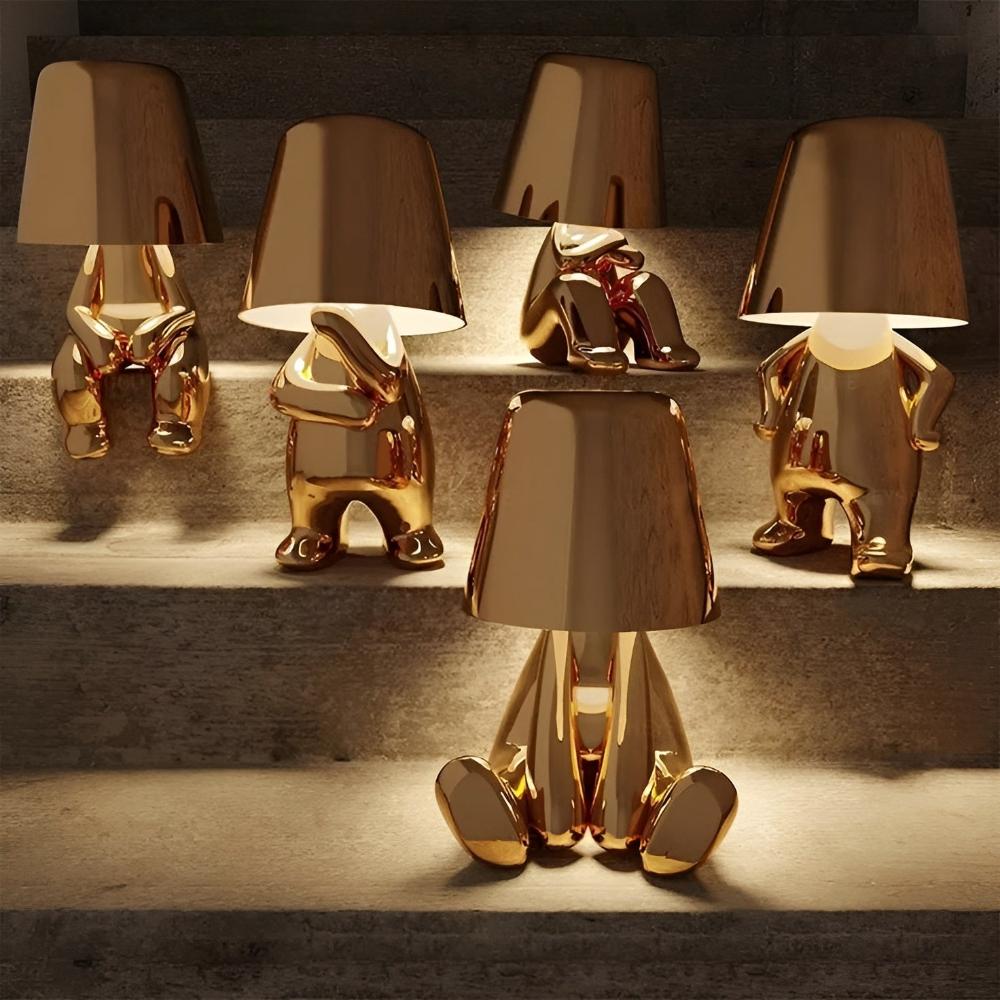 Lampe de bureau moderne pour bureau à domicile - Lampe LED élégante pour penseur