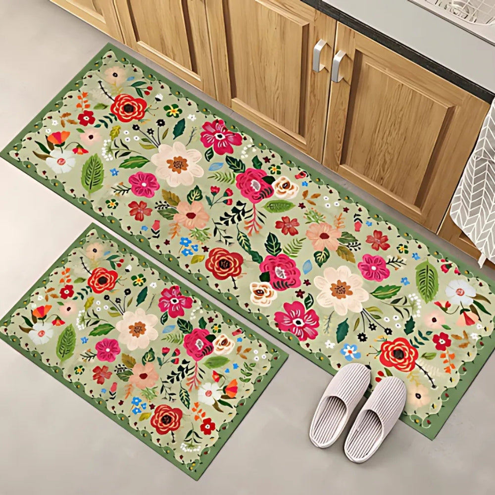 Wiesen Boho Blumen Küchenmatten Set