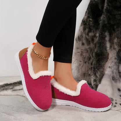 Mocassins d'hiver Femme | Pluche Comfort Schoenen pour Koude Dagen 