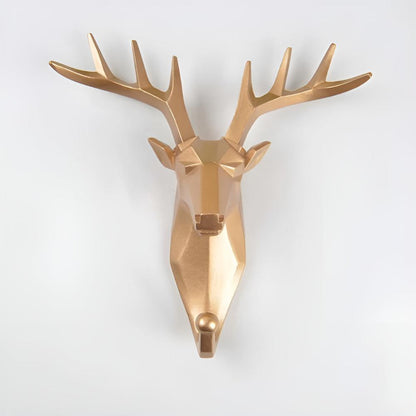 Wall-Mounted Animal Head Key Holder Rack for Home Decor