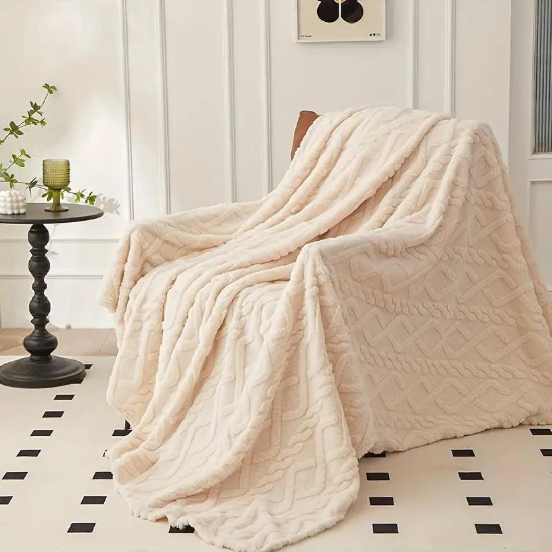 Cozy Cloud Haven Fleece Throw Blanket for Warmth & Comfort