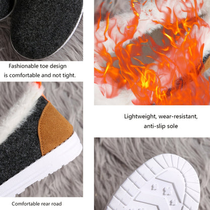 Mocassins d'hiver Femme | Pluche Comfort Schoenen pour Koude Dagen 