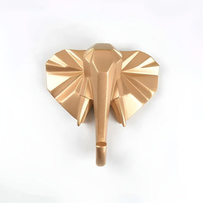 Wall-Mounted Animal Head Key Holder Rack for Home Decor