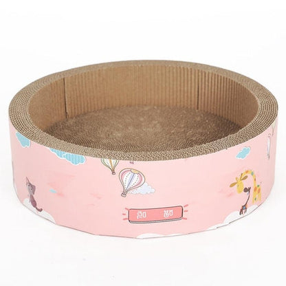 Griffoir durable pour chats et jouet à griffer ondulé