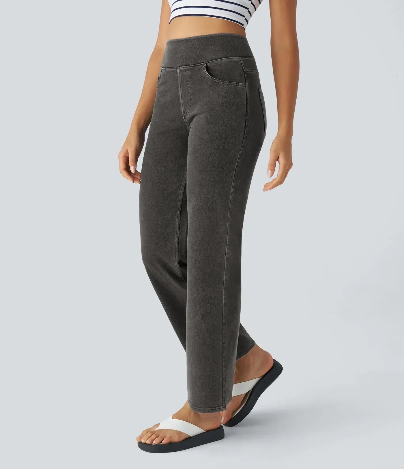 ElsaShape Denim Haute Taille Jeans avec Zakken – Look Confortable