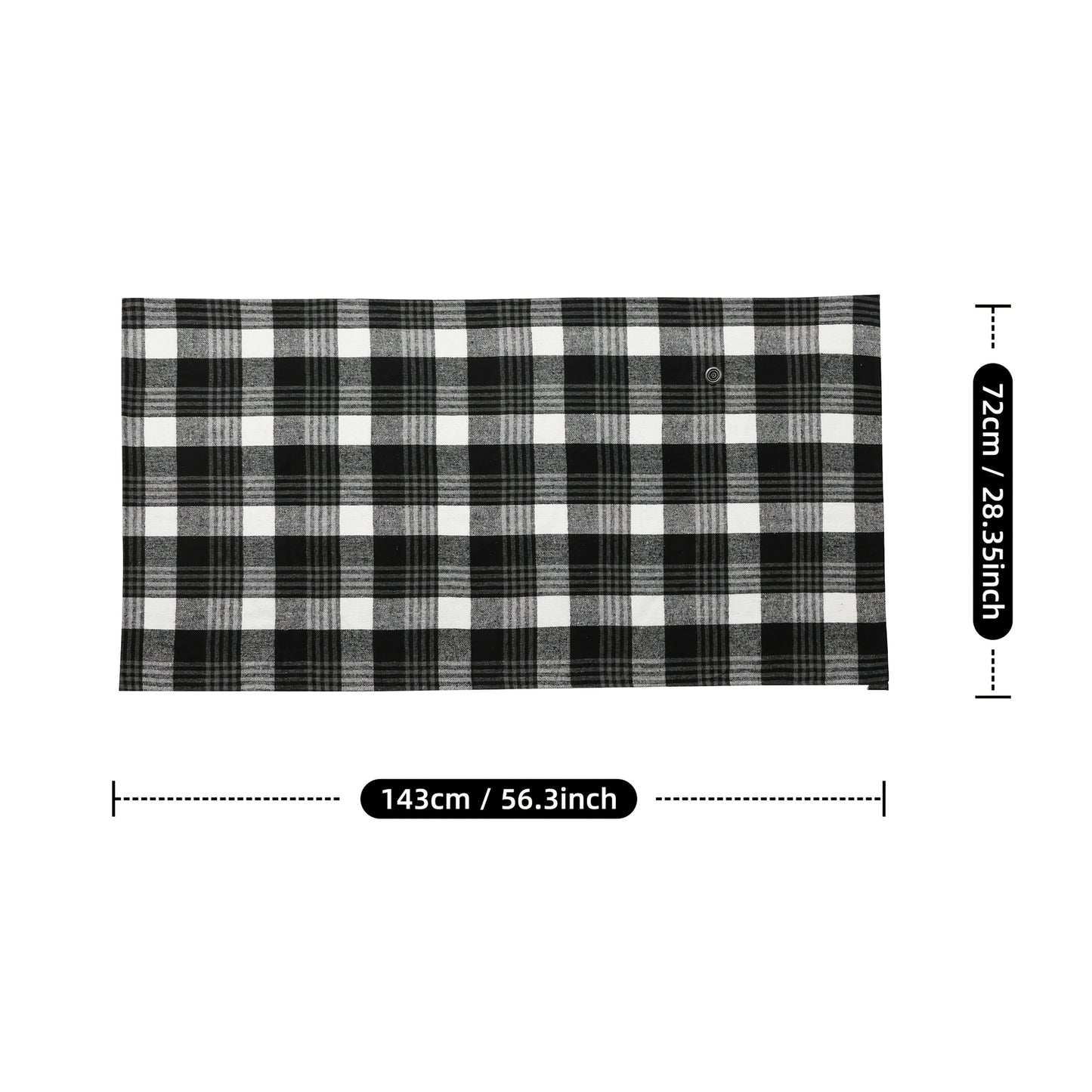 Elektrische Deken USB Verwarmde Plaid, Draagbare Warme Sjaal for Reizen &amp; Kantoor