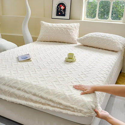 Parure de lit en velours sherpa de luxe - Literie douce, confortable et chaude