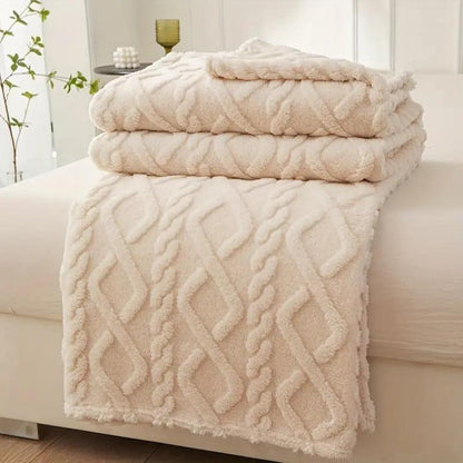 Cozy Cloud Haven Fleece Throw Blanket for Warmth & Comfort