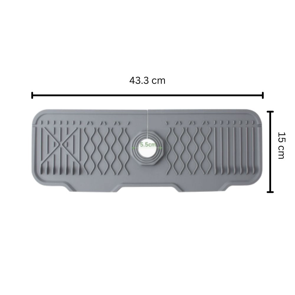 Aqua Slope Gummi Wasserhahn Spülmatte