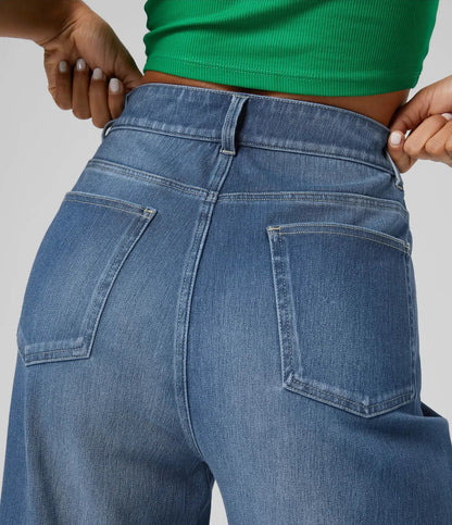 Lara | Wijde Jeans Avec Haute Taille