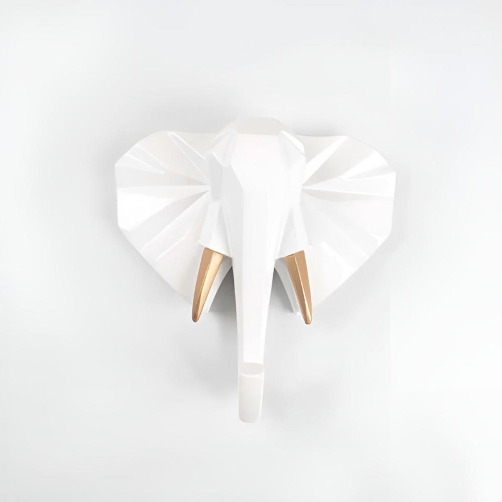 Wall-Mounted Animal Head Key Holder Rack for Home Decor