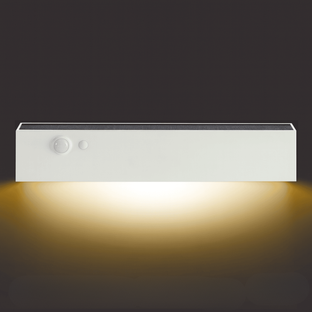 Appliques murales solaires extérieures avec détecteur de mouvement – ​​Luminosité réglable, résistantes aux intempéries