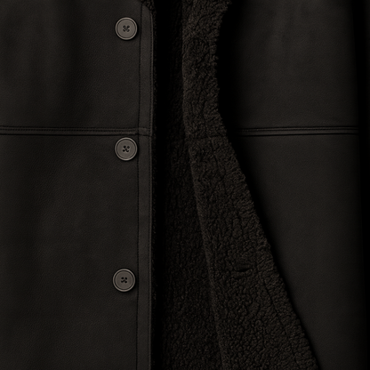 Le Aspen Lammfellmantel – Manteau d'hiver classique pour hommes