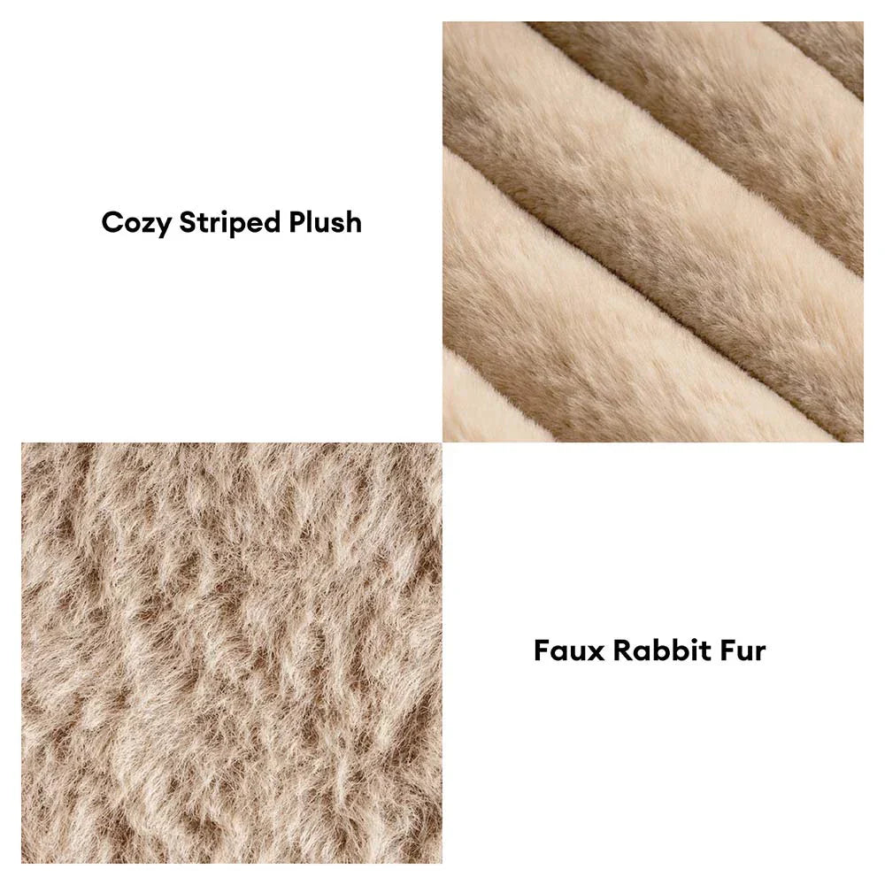 Lit orthopédique mini en peluche avec dossier pour petits chiens