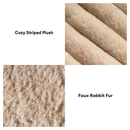 Lit orthopédique mini en peluche avec dossier pour petits chiens