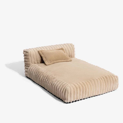 Lit orthopédique mini en peluche avec dossier pour petits chiens