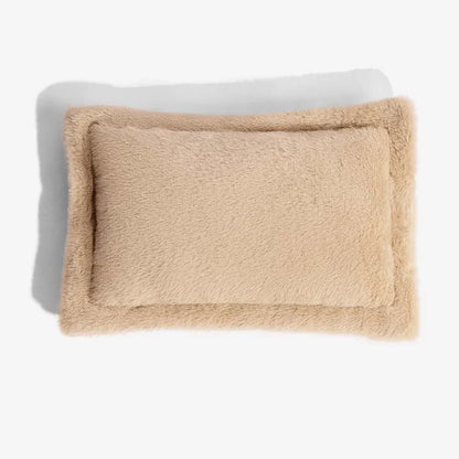 Lit orthopédique mini en peluche avec dossier pour petits chiens