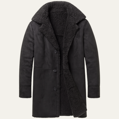 Le Aspen Lammfellmantel – Manteau d'hiver classique pour hommes