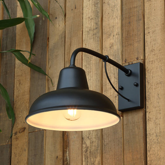 Weather-Resistant Vintage Industrial Outdoor Wall Light for Porch