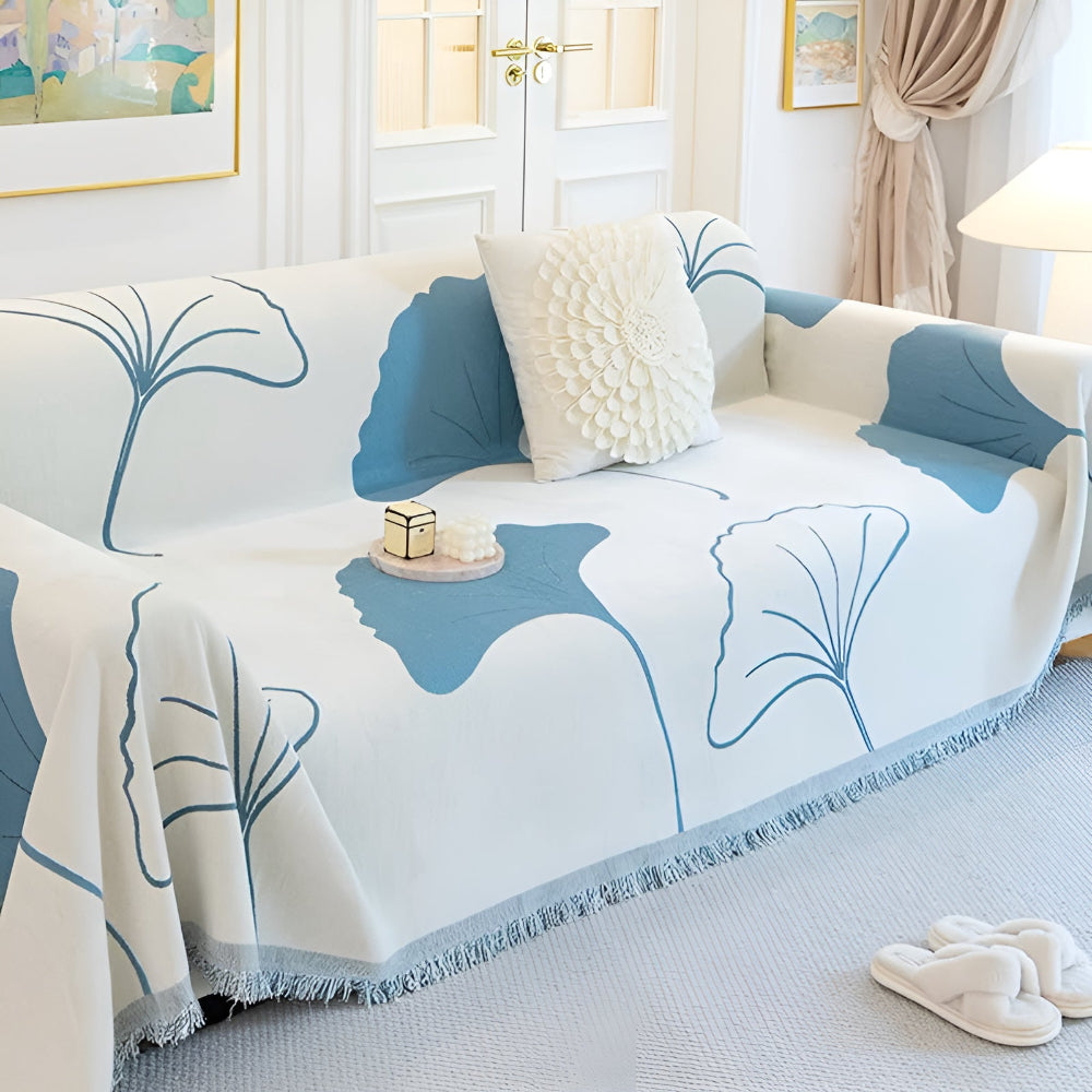 Pastorale Stijl Ginkgo Blad Bankhoes