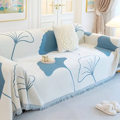 Pastorale Stijl Ginkgo Blad Bankhoes