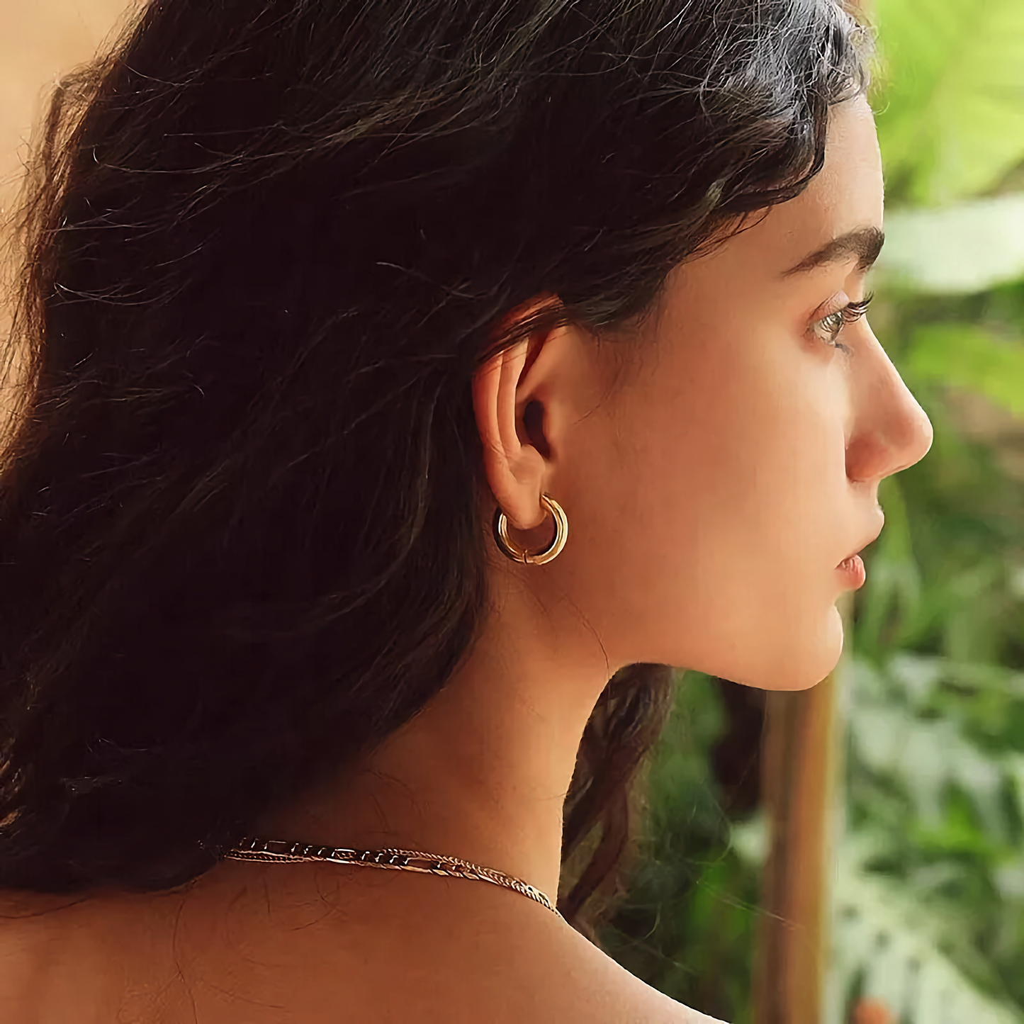Annette - Round Hoop Earrings — perfect for those who value comfort and design.
