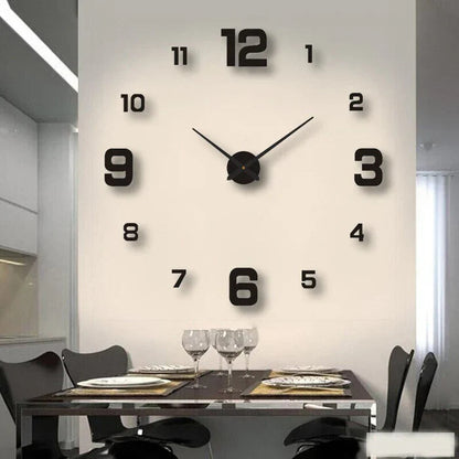 Stylish Silent Wall Clock - Easy to Hang Modern Home Decor