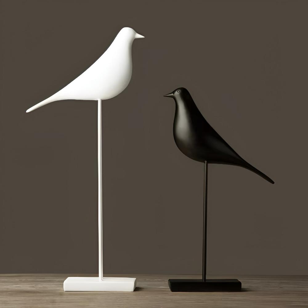 Figurines d'oiseaux minimalistes et élégantes pour la décoration intérieure et les cadeaux