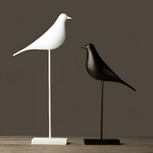 Figurines d'oiseaux minimalistes et élégantes pour la décoration intérieure et les cadeaux