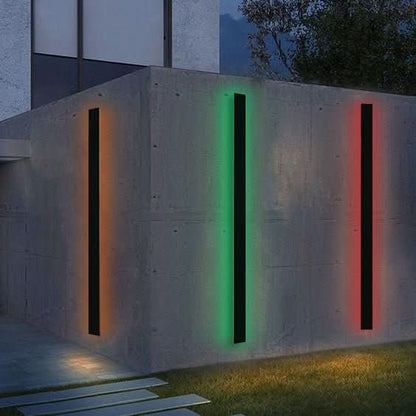 Applique murale extérieure RGB IP65 - Éclairage d'ambiance minimaliste LED pour jardin