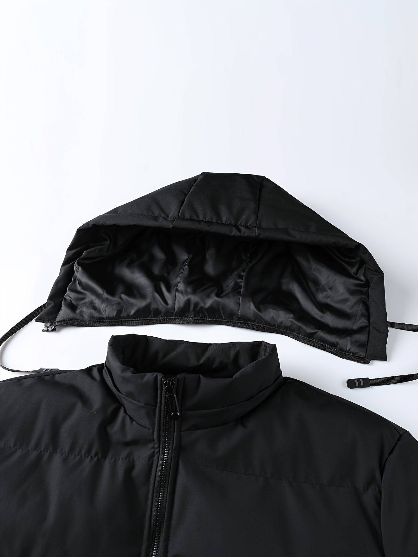 Veste d'hiver pour hommes avec capuche – Veste robuste et longue pour les températures plus humides