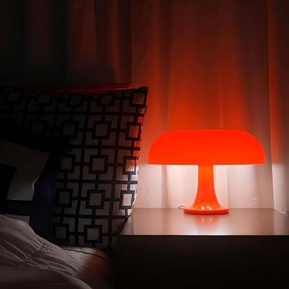 Lampe de table moderne LED en forme de champignon - Lampe de chevet et décorative USB
