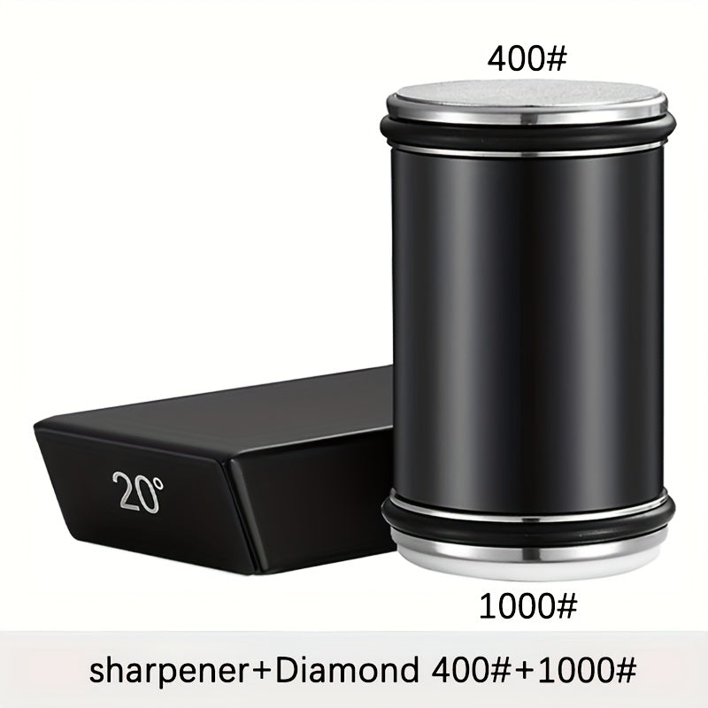 Schleifstein-Set EdgeCraft DuoSharp | Diamantstein mit Magnethalter | 15° & 20° Schleifwinkel | Holz & Metall