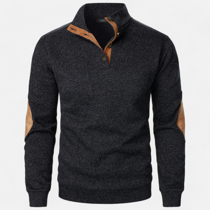 Herren Strickpullover mit Stehkragen | Chauffage raffiné pour les herbes et l'hiver