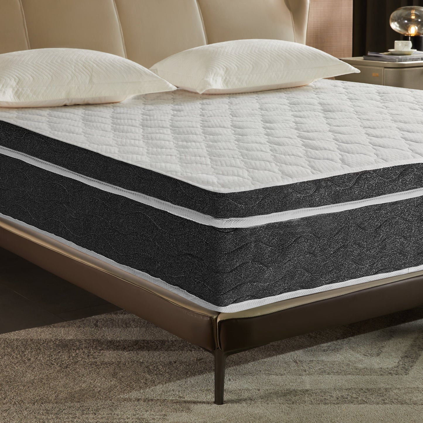 Matelas hybride de luxe pour un confort et un soutien ultimes - Taille britannique