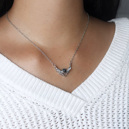 Crystal Angel Wings Projection Necklace — perfect for those who value comfort and design.