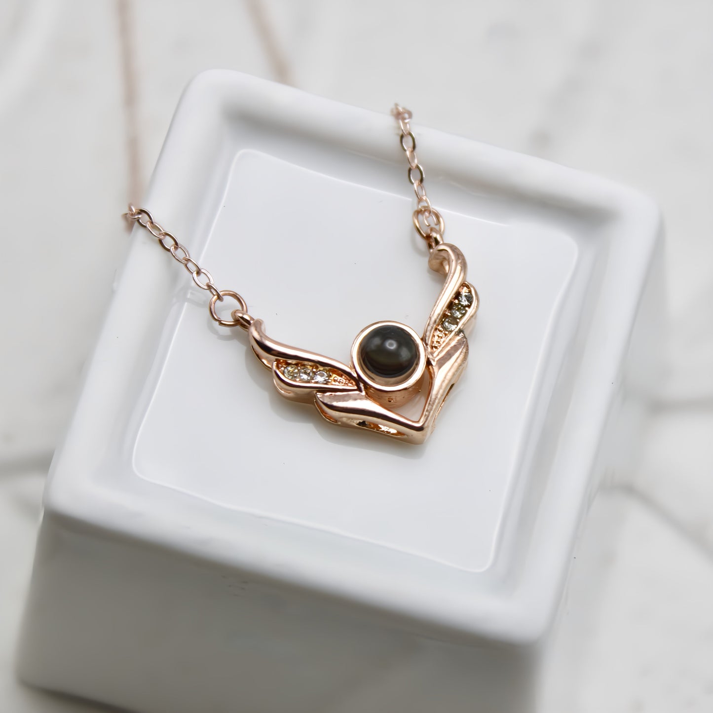 Crystal Angel Wings Projection Necklace — perfect for those who value comfort and design.