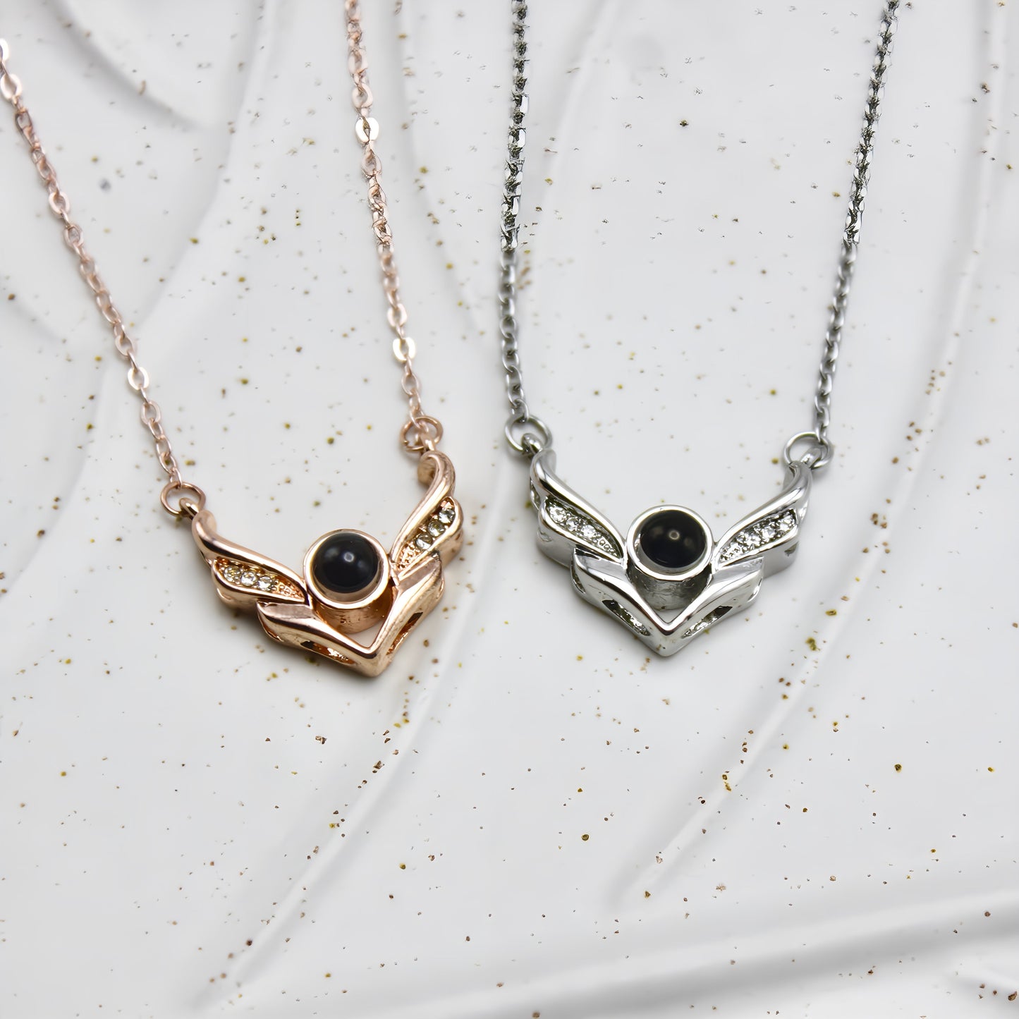 Crystal Angel Wings Projection Necklace — perfect for those who value comfort and design.