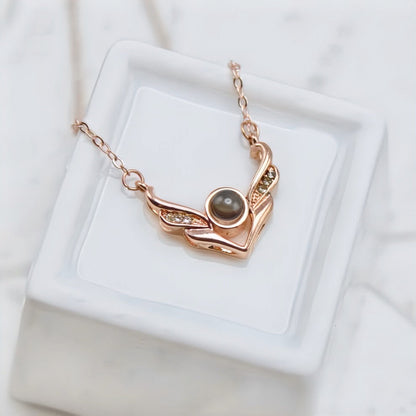 Crystal Angel Wings Projection Necklace — perfect for those who value comfort and design.