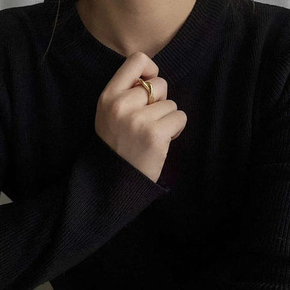 Lena - Bague torsadée en or — conçue pour inspirer votre style de vie.
