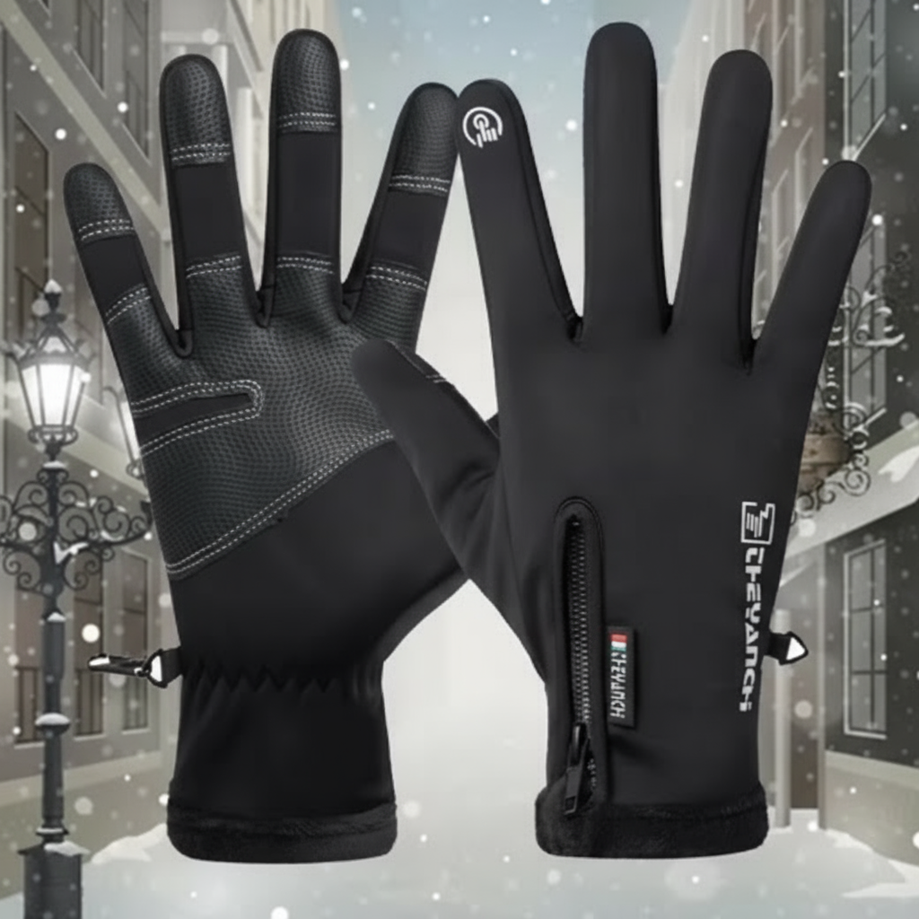 Gants chauffants et imperméables pour hommes – Gants thermiques d'hiver avec grip tactile pour activités extérieures par temps froid