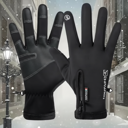 Gants chauffants et imperméables pour hommes – Gants thermiques d'hiver avec grip tactile pour activités extérieures par temps froid